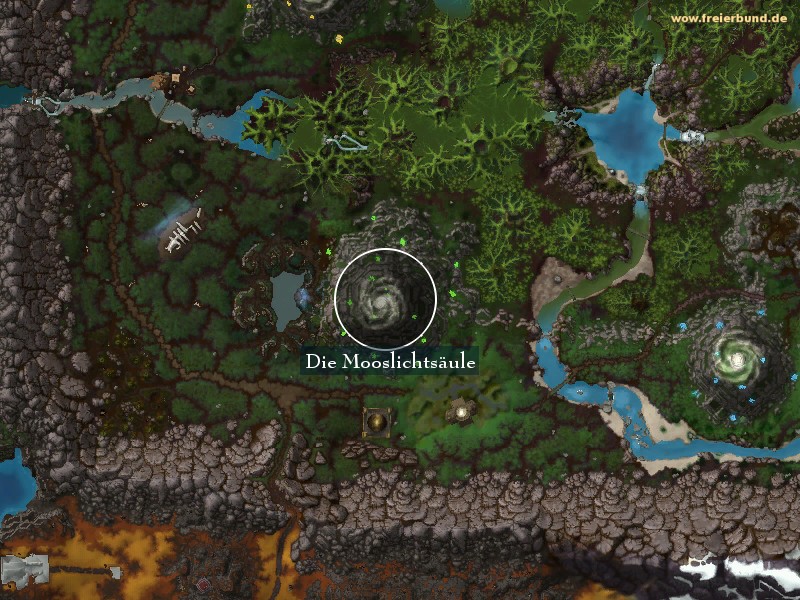 Die Mooslichtsäule (The Mosslight Pillar) Landmark WoW World of Warcraft 