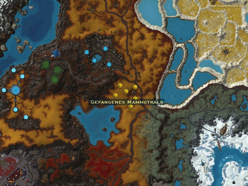 Gefangenes Mammutkalb (Trapped Mammoth Calf) Quest-Gegenstand WoW World of Warcraft 