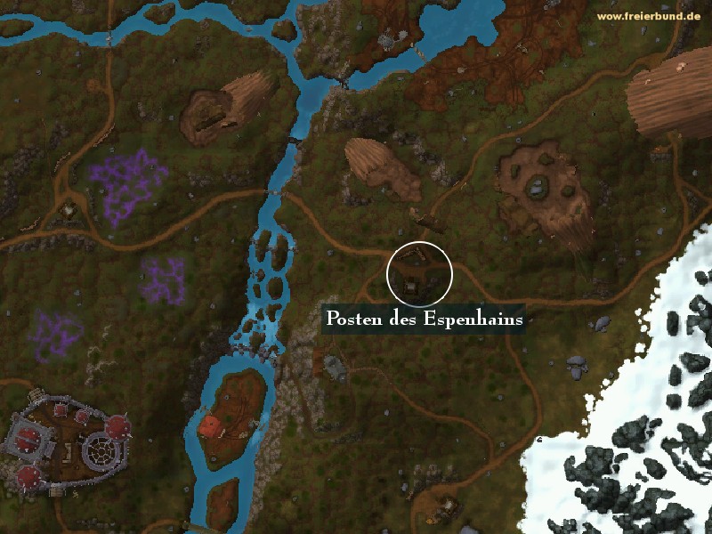 Posten des Espenhains (Aspen Grove Post) Landmark WoW World of Warcraft 