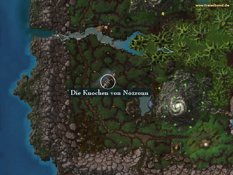 Die Knochen von Nozronn (The Bones of Nozronn) Landmark WoW World of Warcraft 