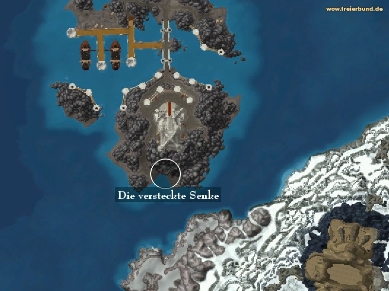 Die versteckte Senke (The Hidden Hollow) Landmark WoW World of Warcraft 