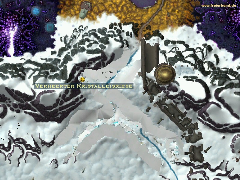 Verheerter Kristalleisriese (Ravaged Crystalline Ice Giant) Quest-Gegenstand WoW World of Warcraft 