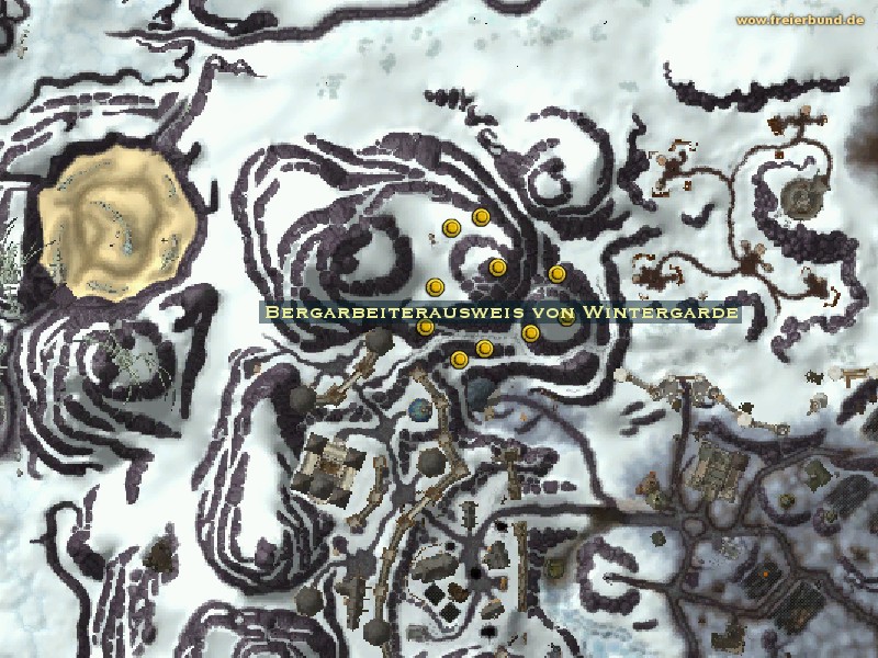 Bergarbeiterausweis von Wintergarde (Wintergarde Miner's Card) Quest-Gegenstand WoW World of Warcraft 