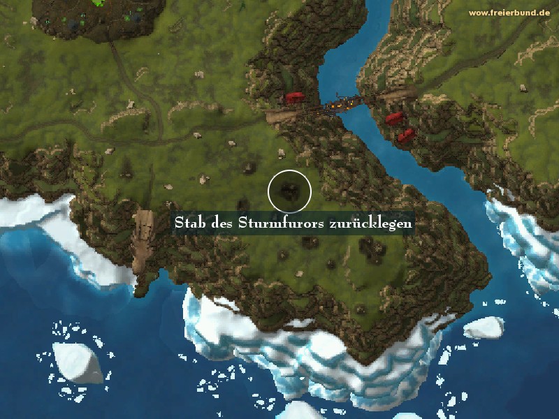 Stab des Sturmfurors zurücklegen (Return the Staff of Storm's Fury) Landmark WoW World of Warcraft 