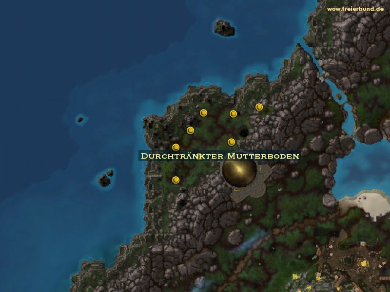 Durchtränkter Mutterboden (Piles Soaked Fertile Dirt) Quest-Gegenstand WoW World of Warcraft 