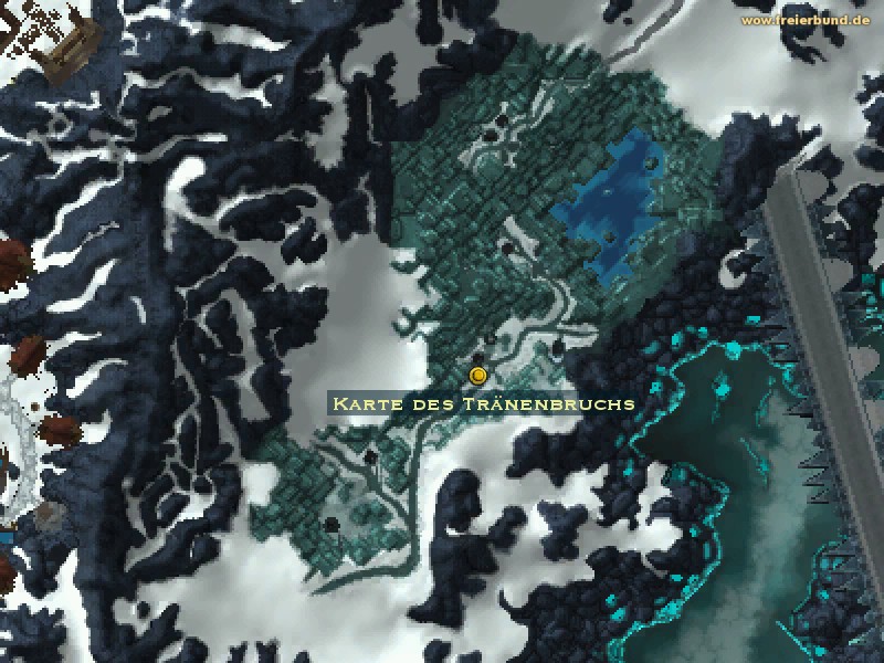 Karte des Tränenbruchs (Weeping Quarry Map) Quest-Gegenstand WoW World of Warcraft 