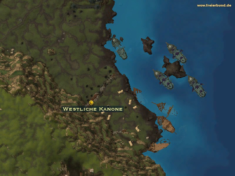 Westliche Kanone (Western Alliance Cannon) Quest-Gegenstand WoW World of Warcraft 
