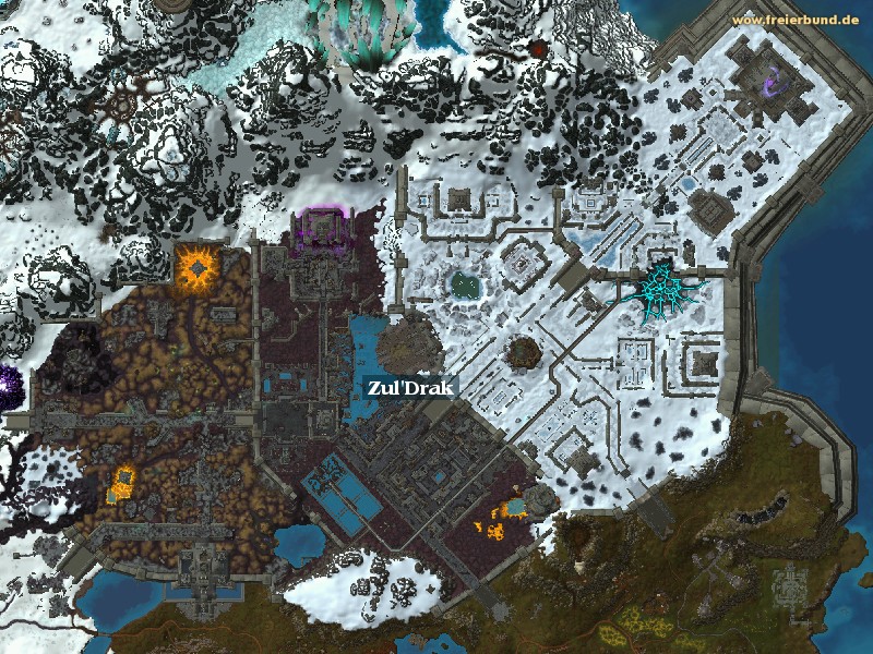 Zul'Drak (Zul'Drak) Zone WoW World of Warcraft 