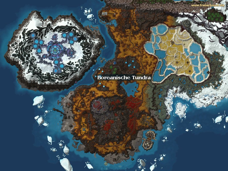 Boreanische Tundra (Borean Tundra) Zone WoW World of Warcraft 