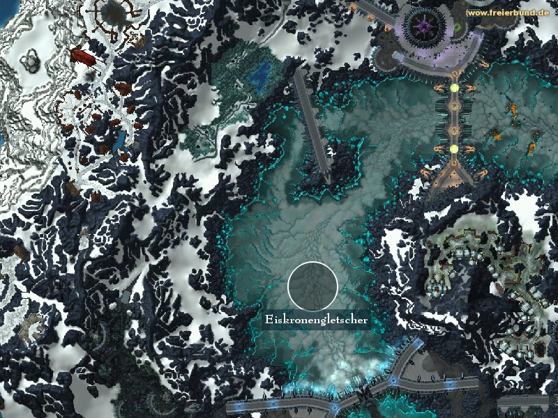 Eiskronengletscher (Icecrown Glacier) Landmark WoW World of Warcraft 