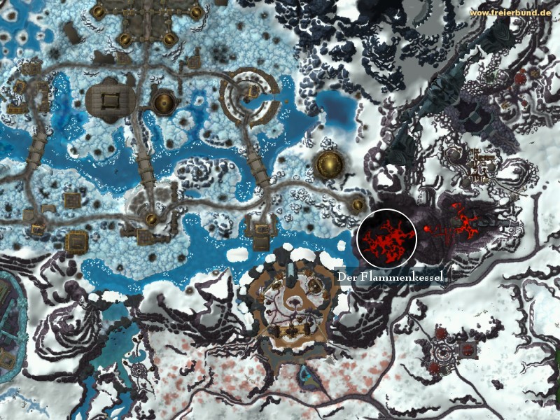 Der Flammenkessel (The Cauldron of Flames) Landmark WoW World of Warcraft 