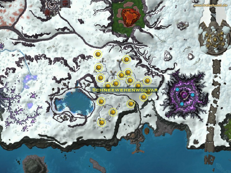 Schneewehenwolvar (Snowfall Glade Wolvar) Monster WoW World of Warcraft 