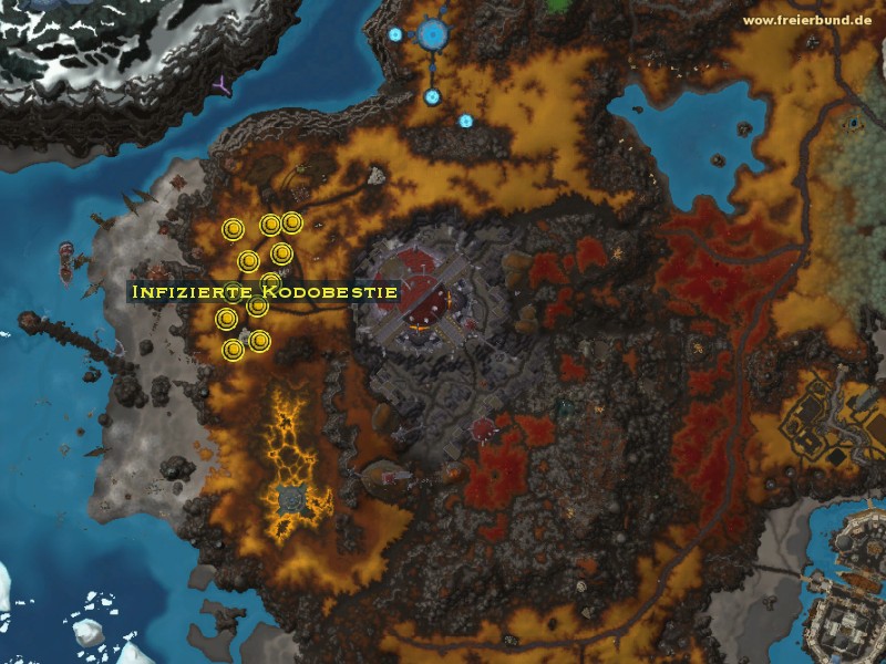 Infizierte Kodobestie (Infected Kodo Beast) Monster WoW World of Warcraft 