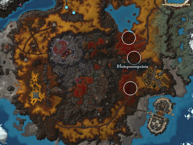 Blutsporenprärie (Bloodspore Plains) Landmark WoW World of Warcraft 
