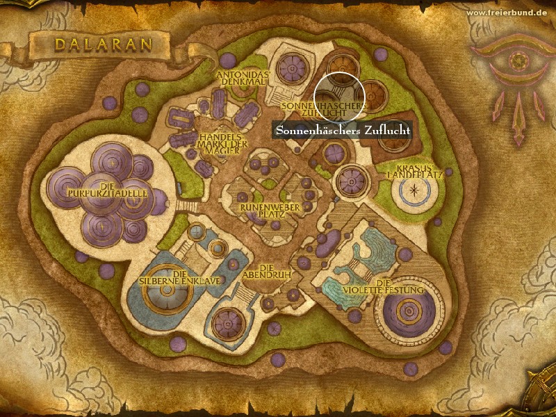 Sonnenhäschers Zuflucht (Sunreaver's Sanctuary) Landmark WoW World of Warcraft 