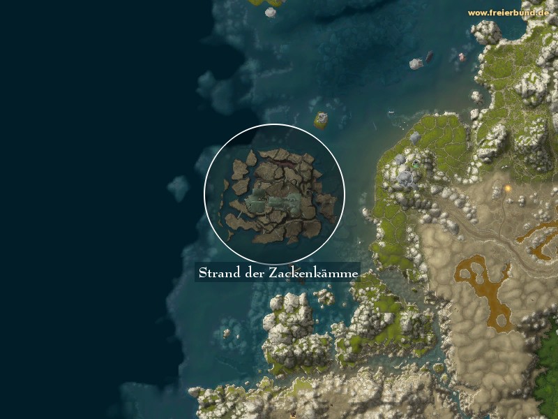 Strand der Zackenkämme (Slitherblade Shore) Landmark WoW World of Warcraft 