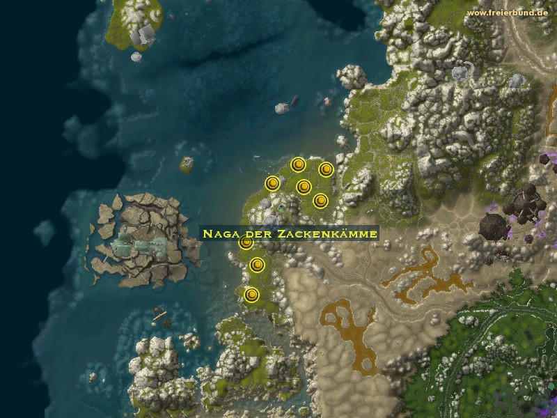 Naga der Zackenkämme (Slitherblade Naga) Monster WoW World of Warcraft 