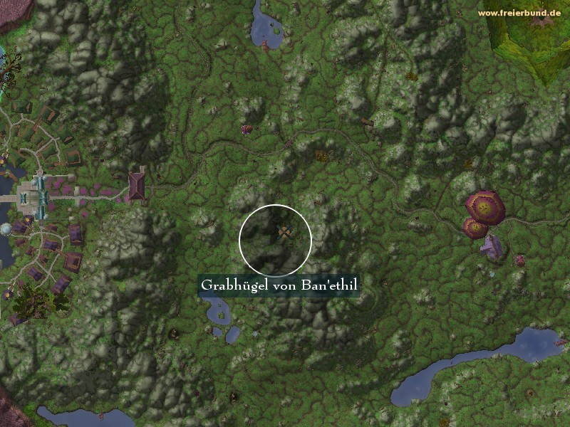 Grabhügel von Ban'ethil (Ban'ethil Hollow) Landmark WoW World of Warcraft 