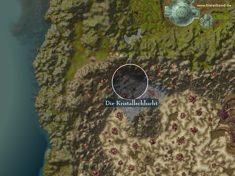 Die Kristallschlucht (The Crystal Vale) Landmark WoW World of Warcraft 
