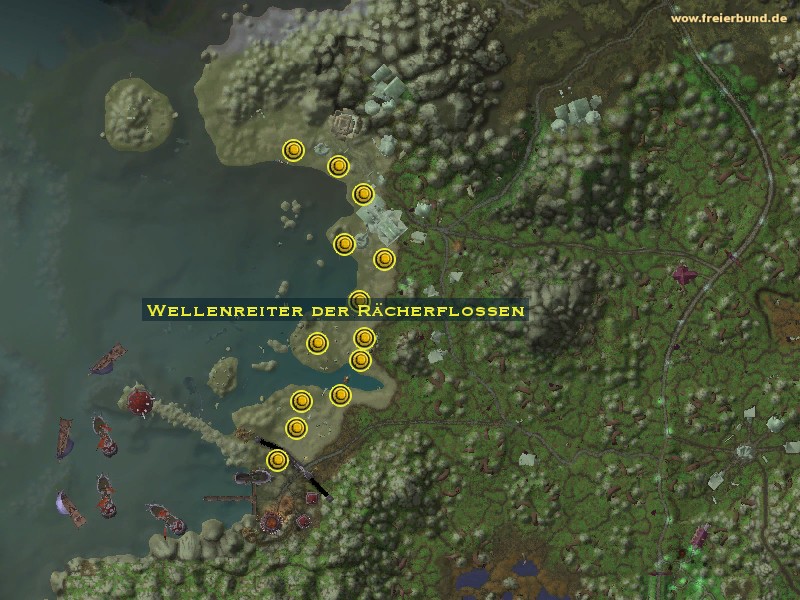 Wellenreiter der Rächerflossen (Wrathtail Wave Rider) Monster WoW World of Warcraft 