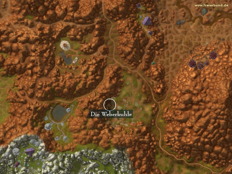 Die Weberkuhle (Webwinder Hollow) Landmark WoW World of Warcraft 