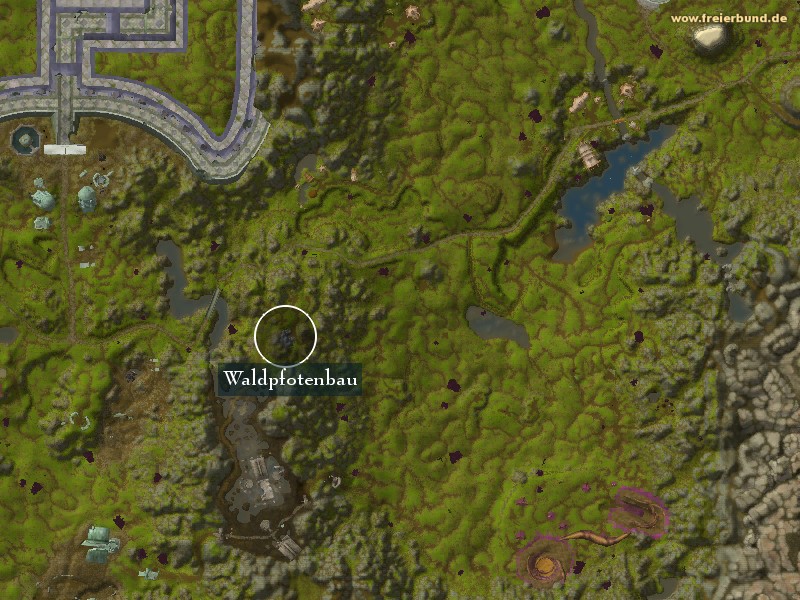 Waldpfotenbau (Woodpaw Den) Landmark WoW World of Warcraft 