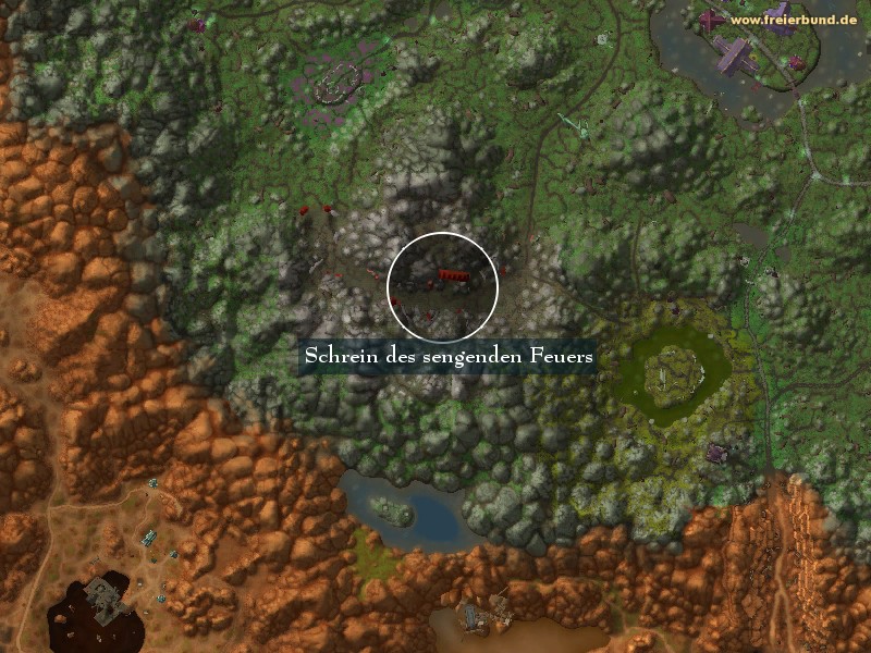 Schrein des sengenden Feuers (Fire Scar Shrine) Landmark WoW World of Warcraft 