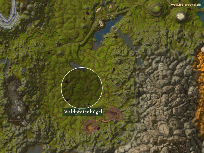 Waldpfotenhügel (Woodpaw Hills) Landmark WoW World of Warcraft 
