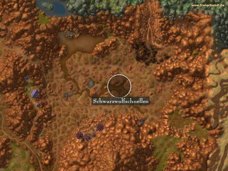 Schwarzwolfschnellen (Blackwolf River) Landmark WoW World of Warcraft 