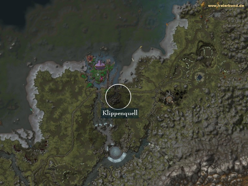 Klippenquell (Cliffspring Falls) Landmark WoW World of Warcraft 