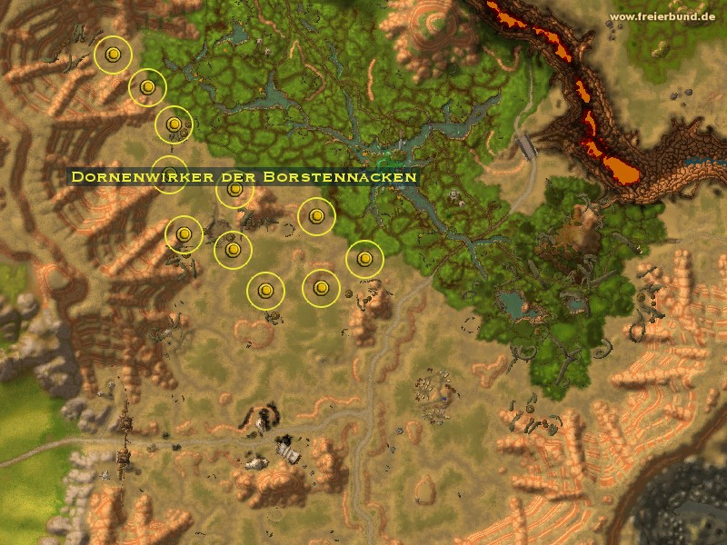 Dornenwirker der Borstennacken (Bristleback Thornweaver) Monster WoW World of Warcraft 
