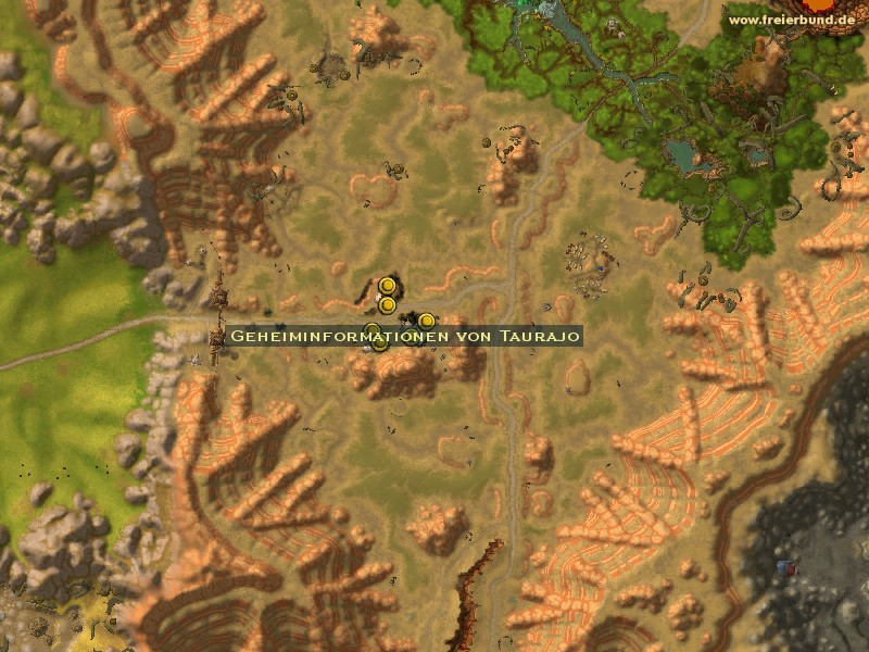 Geheiminformationen von Taurajo (Taurajo Intelligence) Quest-Gegenstand WoW World of Warcraft 