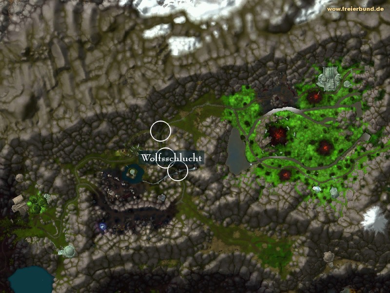 Wolfsschlucht (Wolf's Run) Landmark WoW World of Warcraft 