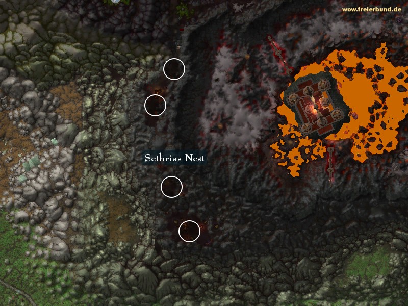 Sethrias Nest (Sethria's Roost) Landmark WoW World of Warcraft 