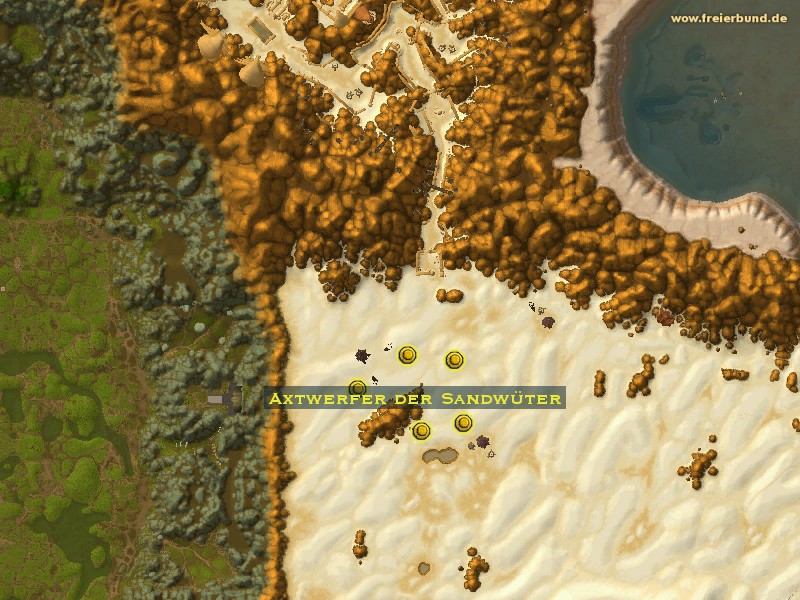 Axtwerfer der Sandwüter (Sandfury Axe Thrower) Monster WoW World of Warcraft 