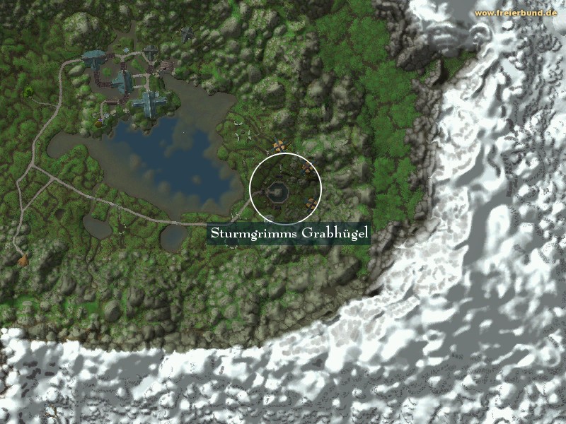 Sturmgrimms Grabhügel (Stormrage Barrow Dens) Landmark WoW World of Warcraft 