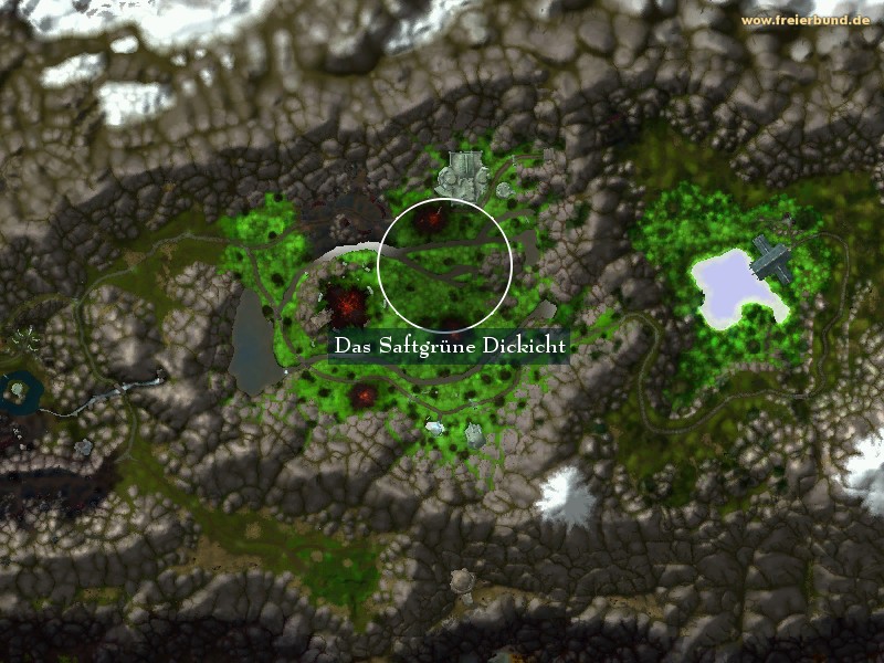 Das Saftgrüne Dickicht (The Verdant Thicket) Landmark WoW World of Warcraft 
