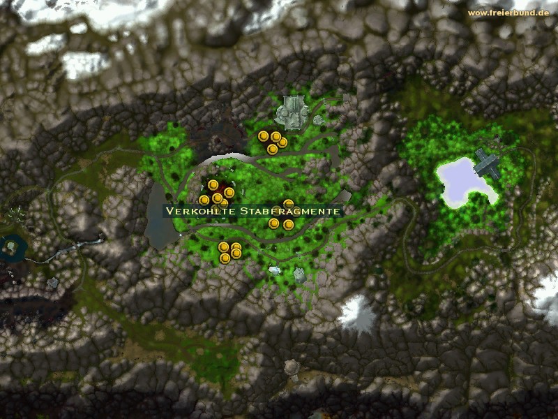 Verkohlte Stabfragmente (Charred Staff Fragment) Quest-Gegenstand WoW World of Warcraft 