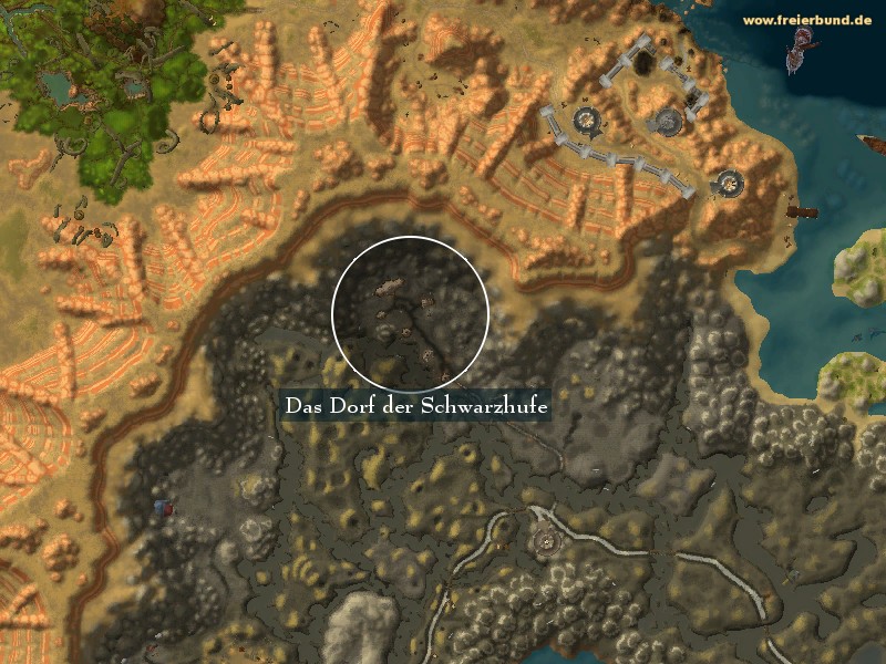 Das Dorf der Schwarzhufe (Blackhoof Village) Landmark WoW World of Warcraft 
