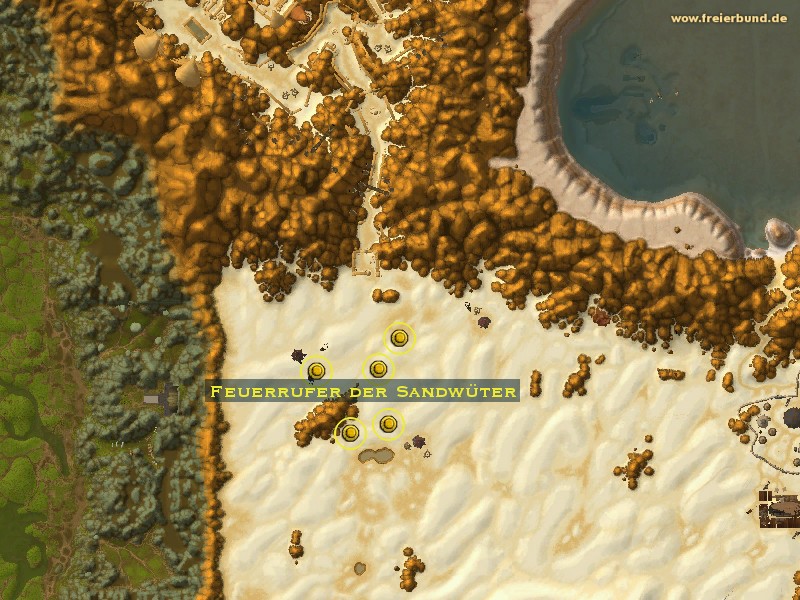 Feuerrufer der Sandwüter (Sandfury Firecaller) Monster WoW World of Warcraft 
