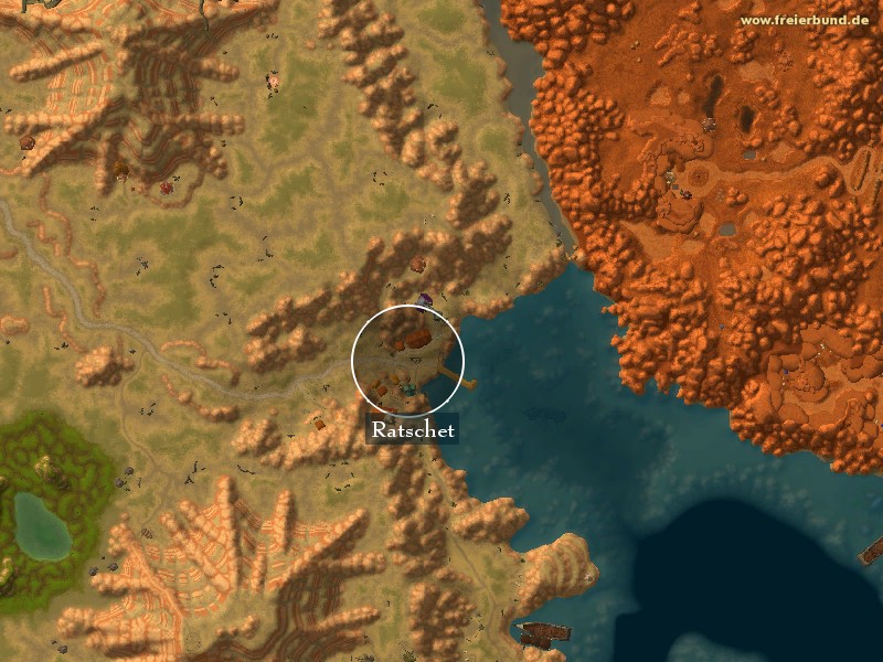 Ratschet - Landmark - Map & Guide - Freier Bund - World of Warcraft