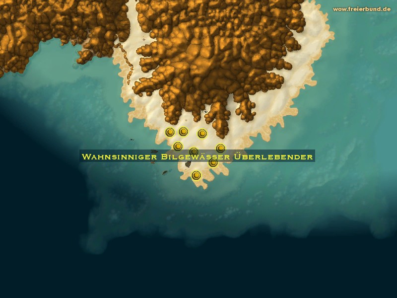Wahnsinniger Bilgewässer Überlebender (Crazed Bilgewater Survivor) Monster WoW World of Warcraft 