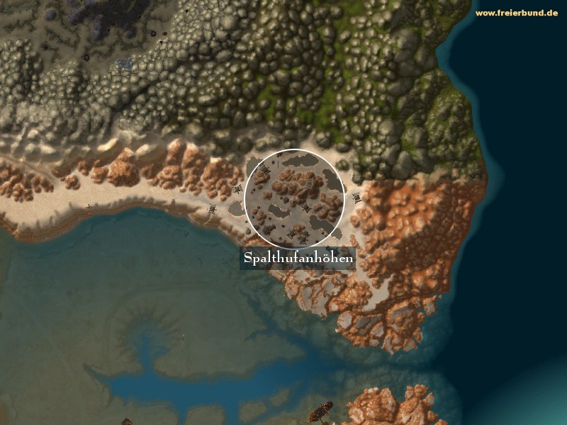 Spalthufanhöhen (Splithoof Heights) Landmark WoW World of Warcraft 