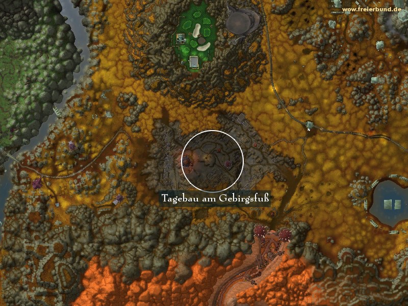 Tagebau am Gebirgsfuß (Mountainfoot Strip Mine) Landmark WoW World of Warcraft 