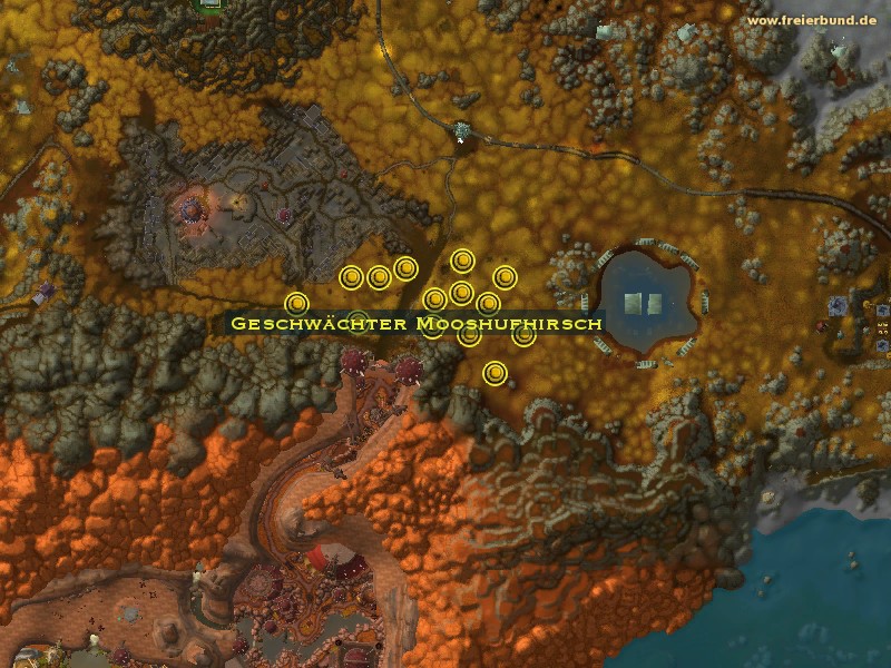 Geschwächter Mooshufhirsch (Weakened Mosshoof Stag) Monster WoW World of Warcraft 