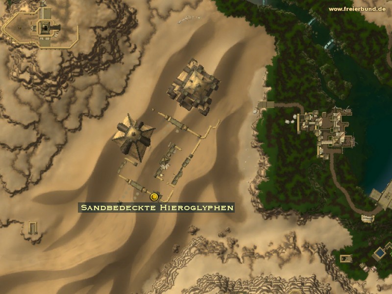 Sandbedeckte Hieroglyphen (Sand-Covered Hieroglyphs) Quest-Gegenstand WoW World of Warcraft 
