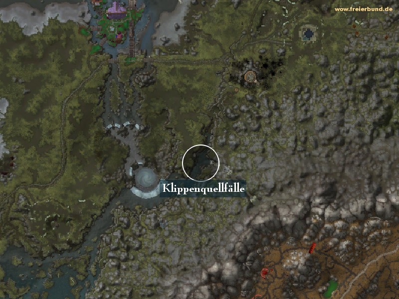 Klippenquellfälle (Cliffspring Falls) Landmark WoW World of Warcraft 