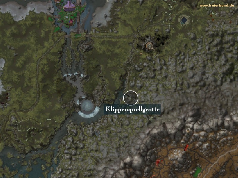 Klippenquellgrotte (Cliffspring Hollow) Landmark WoW World of Warcraft 