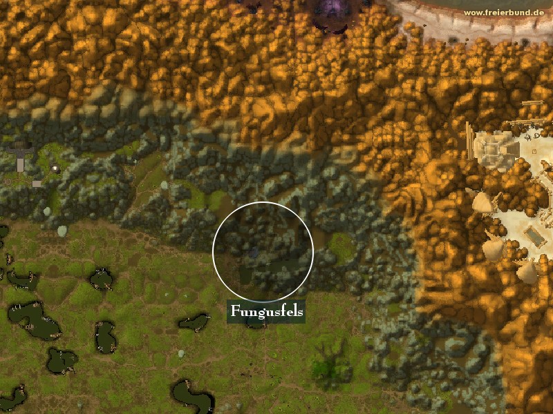 Fungusfels (Fungal Rock) Landmark WoW World of Warcraft 
