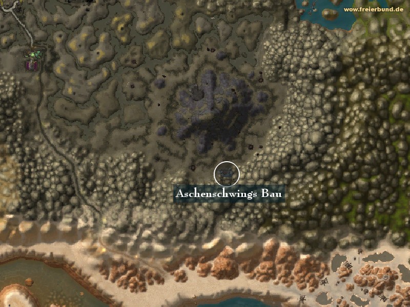 Aschenschwings Bau (Emberstrife's Den) Landmark WoW World of Warcraft 